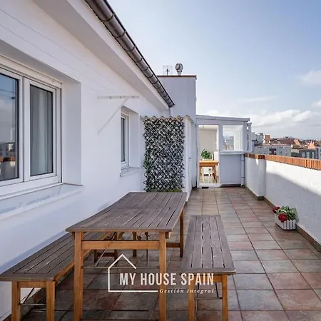 Myhousespain - Atico Con Gran Terraza En Апартаменти Хіхон
